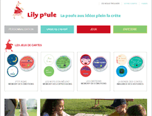 Tablet Screenshot of lilypoule.com